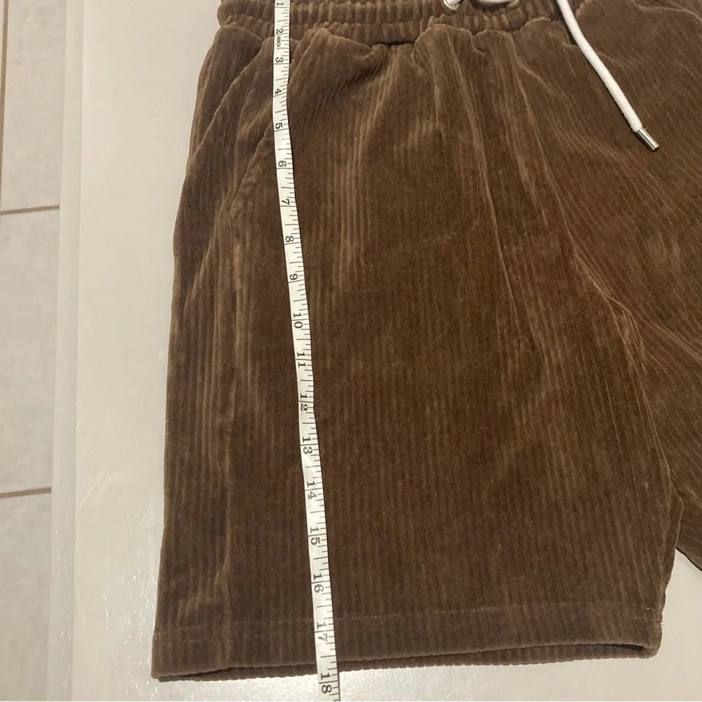 YoungLA 119 Collections Brown Corduroy Shorts size medium - Picture 6 of 8